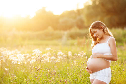 花畑　妊婦